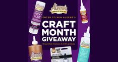 the craft month giveaway is here