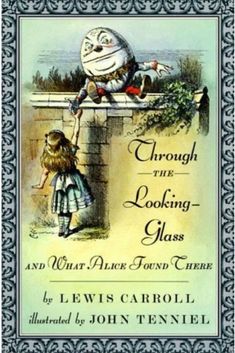 the book cover for through the looking glass