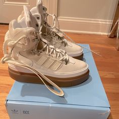 Brand New, With Tags, Never Worn Ivy Park/Adidas Super Sleek Boot (High Top Sneaker). Very Stylish, Sold Out In Stores. Comes In All Original Packaging With Dust Bag. Size 7.5 Designer Platform Sneakers With Rubber Sole, Ultra Boost Women, Ivy Park Adidas, Adidas Sleek, Adidas Nite Jogger, Adidas Super, Nite Jogger, Jordan Retro 4, Retro 4