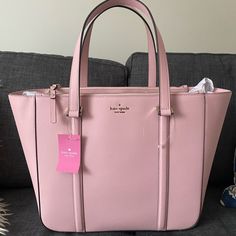 Beautiful Kate Spade Purse/Tote. Perfect For Your Laptop And More! Pink Purse Kate Spade, Feminine Kate Spade Office Bags, Kate Spade Feminine Shopping Bags, Elegant Kate Spade Bag For Errands, Feminine Kate Spade Bags For Shopping, Feminine Kate Spade Tote Bag, Kate Spade Bag Pink, School Purse, Helpful Advice