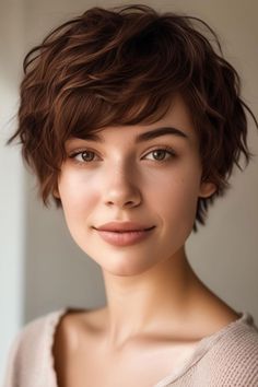 24 Short Textured Haircuts for a Modern Makeover - Fab Mood | Wedding Color, Haircuts & Hairstyles | Nails | Colours Pretty Short Hair, Mood Wedding, Choppy Bob Hairstyles For Fine Hair