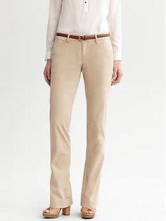 Weekend chino | Banana Republic Slim Fit Mid-rise Chinos For Work, Fall Mid-rise Chinos With Belt Loops, Chino Cotton Twill Bottoms With Belt Loops For Workwear, Mid-rise Chinos With Belt Loops For Fall, Chino Cotton Twill Workwear Bottoms With Belt Loops, Classic Mid-rise Dress Pants For Spring, Chino Twill Jeans With Hip Pockets For Work, Classic Stretch Jeans For Work, Chic Straight Bottoms With Pockets