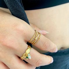 Cosmic ring | Coco Maloo Cosmic Ring, Celestial Design, Aesthetic Rings, Jewelry Aesthetic, Dainty Gold Rings, Delicate Details, Gold Band, Gold Details, Gold Bands