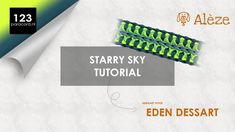 a video showing how to make an eden dessaart with the starr sky