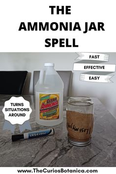 The Ammonia Jar spell is one of the easiest and most effective spells for beginners. This reversal spell turns bad situations around and definitely will become among one of your most-prized assets in your arsenal of Hoodoo tricks! Money Oil, Banish Negativity, Spells That Actually Work, Candle Magic Spells