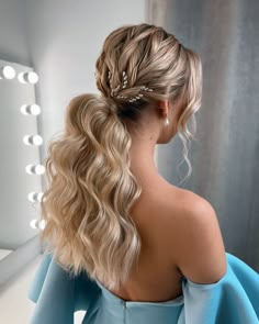 Pageant Hair Half Up Half Down, Wedding Hairstyles 2024 Trends, Brides 2024, Wedding Ponytail Hairstyles, Bridal Ponytail, Wedding Hair Trends, Simple Wedding Hairstyles, Hair Stylist Life