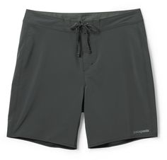 Leveled-up and built to perform  the men's Patagonia Hydropeak 18 in. board shorts are perfect if you're a surfer who likes speed in your maneuvers—but aren't opposed to a laidback point-break breeze. Husband Clothes, Swim Gym, Rain Parka, Point Break, Surf Gear, Outdoor Research, Mens Boardshorts, Mens Swim Trunks, Rei Co-op