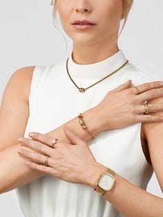 Shape your look with elegant and unique combinations. The ARCTIC SYMPHONY COLLECTION provides a creative highlight with its wide selection of breathtaking rings, charms, necklaces, bracelets and earrings. This jewellery collection features a combination of high quality materials such as high-tech ceramic, Zirconia stones, stainless steel and Milanese mesh. The straight-edged, simple look is in perfect harmony with the BERING watch collection and thus optimally rounds off the overall concept of t Classic Stainless Steel Jewelry With Plating, Modern Stainless Steel Jewelry For Anniversary, Rose Gold Plated Stainless Steel Jewelry, Modern Stainless Steel Wedding Jewelry, Gold-plated Metal Jewelry, Classic Adjustable Recycled Gold Jewelry, Everyday Yellow Gold Metal Ring, Yellow Gold Recycled Gold Bracelets, Classic Rose Gold Stainless Steel Jewelry