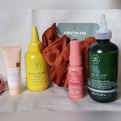 *Buy Any 3 Items From My Closet And Get 15% Off Automatically!* Brand-New Haircare Bundle Includes: - Aveda - Nunriplenish Leave-In Conditioner, 1 Oz/ 30 Ml Lightweight Leave-In Conditioning Spray Hydrates And Replenishes Hair For 72 Hours While Detangling And Protecting From Thermal Styling Up To 450 F. Naturally Derived Uv Filter Helps Protect Hair From The Drying Effects Of The Sun. - Kristin Ess - Strand Strengthening Reconstructive Moisture Mask For Dry Damaged Hair, Trial Size 27 Ml + Oversized Scrunchie Universal Treatment For Anyone Looking To Reverse Dryness. - Paul Mitchell - Tea Tree Special Detox Kombucha Rinse Scalp Treatment-6.8 Oz/ 200 Ml. - Maskin' & Relaxin - Moi Paul Mitchell Color, Scalp Mask, Hair Tea, Oversized Scrunchie, Kristin Ess, Aveda Hair, Aveda Color, Hair Masque, Dry Damaged Hair