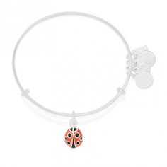 ALEX AND ANI | CHARITY BY DESIGN | Ladybug Charm Bangle | UNICEF Charm Bangles, Emerald Birthstone, Alex And Ani Bracelets, Bangle Bracelets With Charms, Charm Bangle, Alex And Ani, Lady Bug, Arm Candy, Charm Bracelets