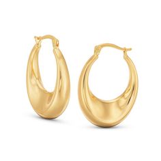 Make a statement with our stunning Graduated Puff Polished Hoop Earrings, a striking blend of style and sophistication. Crafted in 14 karat gold, these earrings feature a unique graduated puff design that adds a touch of modern flair to a classic silhouette. Puff Design, Tube Earrings, Diamonds Direct, Classic Silhouette, Touch Of Modern, Yellow Color, Free Shopping, Hoop Earrings, Diamonds