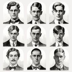 20s Mens Hairstyles, 1920s Men Hairstyles, 20s Male Hairstyles, 1920 Men Hair, 1920s Men’s Hair, 1930s Men Hairstyles, 1910s Hairstyles Men, Victorian Mens Hairstyles, 1920 Hairstyles Men