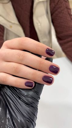 Dark Purple Nails, Money Nails, Look Rich, Purple Nail Polish, Purple Nail, Soft Nails