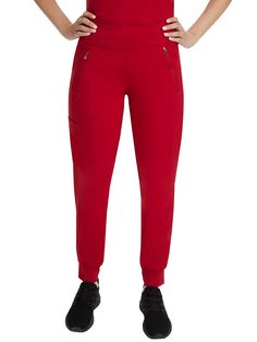 PRICES MAY VARY. CONTEMPORARY DESIGN: Our 9233 Tara Jogger Scrubs pant with 6 Pockets including 2 Zipper Pockets features a contemporary Jogger ankle style and high-performance yoga knit comfort stretch waistband. Inseam Measurements (based on size small): Regular (29), Petites (27"), Tall (31.5") THE WORLD'S BEST FABRIC: Purple Label collection for Women's Scrubs comprises a superior polyester-rayon-spandex stretch fabric blend that is lightweight, soft, and breathable. The Women Scrub Pants ar Types Of Pockets, Jogger Scrubs, Scrubs For Women, Healing Hands Scrubs, Parker Outfit, Comfort Fashion, Medical Gifts, Lab Coats, Healing Hands