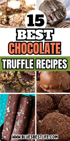 A collection of chocolate truffle dessert recipes. Boozy Truffles, Truffle Dessert, Treats For Christmas, Sweet Bars, Truffle Recipes, Truffles Chocolate, Easy Truffles, Homemade Truffles, Dessert Truffles