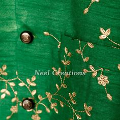 * This is Semi Raw silk Nehru Jacket for men. This is custom made to size and will be made only after you confirm size. We can make matching outfits for family. Please contact us if you want matching outfits. **Buttons and inner lining may differ in color as per availability. * Please note there may be slight color difference due to different screen settings. Sleeveless Nehru Jacket With Zari Work For Transitional Season, Green Chanderi Nehru Jacket For Transitional Season, Transitional Green Chanderi Nehru Jacket, Green Chanderi Nehru Jacket With Zari Work, Elegant Chanderi Nehru Jacket For Festivals, Festive Chanderi Bandhgala With Gold Embroidery, Festive Bandhgala With Gold Embroidery Chanderi, Sleeveless Nehru Jacket With Resham Embroidery For Wedding, Green Chanderi Nehru Jacket For Wedding