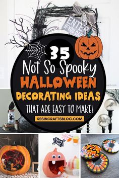 halloween decorations that are not so spooky and have been decorated in different ways