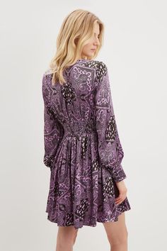 Premium Satin Paisley Empire Button Front Mini Dress Quick Delivery, Dorothy Perkins, Skater Dress, Dress Collection, Casual Dress, Paisley, Buy Online, Shop Now, Long Sleeve Dress