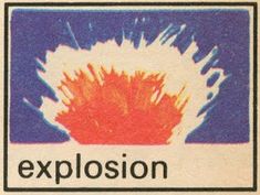 a stamp with the words explosion on it