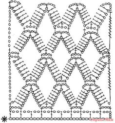 the pattern is shown in black and white