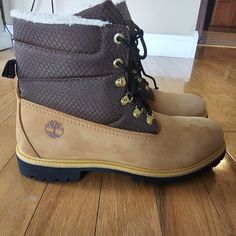 Timberland Premium Brown Wheat Waterproof Boots Size 13 New In Box Timberland Brown Moc Toe Waterproof Boots, Timberland Brown Hiking Boots For Winter, Brown Timberland Hiking Boots For Winter, Brown Timberland Waterproof Boots With Round Toe, Timberland Premium, Timberlands Shoes, Timberland Shoes, Timberland Mens, Waterproof Boots