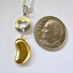 "These pendants are additions to my Golden Kidney Series but make a perfect kidney gift for Valentines Day. They come in two styles, round or rectangle. Each pendant has a heart shaped opening with a golden kidney drop. The round one hangs 1-1/8\" long and the rectangle hangs 1-1/4.\" They are both stamped 925 on the backside. Select chain lengths of either 16\" or 18\" in the drop down menu. Give as a gift to either or both donor and recipient. The rectangle has more room for your local jeweler Kidney Donor, Thanking Someone, Gift For Valentines Day, Meaningful Gifts, A Heart, Special Gifts, Valentine Day Gifts, Heart Shapes, Give It To Me