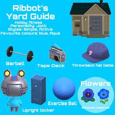 an image of various objects that are in the game robot's yard guide