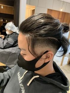 Boys Haircuts Long Hair, Fade Haircut Styles, Boy Haircuts Long, Asian Men Hairstyle, Wavy Hair Men, Hair Tattoos