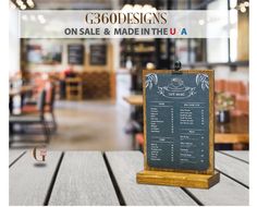 Wood Clipboard Menu Stand - Set of 10 - 5 x 7 Sign Displays - On Sale - Made in USA Open House Display, Front Desk Hotel, Postcard Holder, One Piece Design, Acrylic Holders, Signage Display