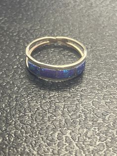 Inlay ring stone opal Ring Stone, Size 10 Rings, May 1, Band Rings, Jewelry Rings, Opal, Ring Size, Handmade Items, Size 10