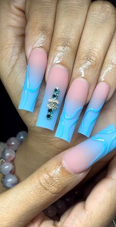 Nail Stuff, Short Acrylic, Unique Acrylic Nails, Long Acrylic, Nails Inspo, Short Acrylic Nails, Long Acrylic Nails, Cute Acrylic Nails, Ombre Nails