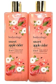 Bodycology Sweet Apple Cider 2 In 1 Body Wash Bubble Bath 16oz. Bodycology Picnic Breeze, Bodycology Cozy Fireside, Bodycology Sweet Apple Cider, Apple Cider Soap, Pumpkin Spice Body Wash, Bubble Bath, Body Wash, Cider