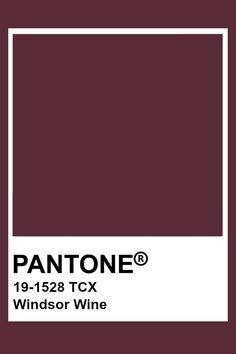 the pantone paint color is shown in this image, it's dark red and has