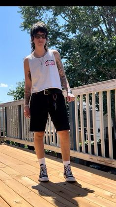 Masc Outfits, Simple Fits, Casual Hairstyles, Retro Hairstyles, Retro Vintage Style, Summer Boy, Casual Summer Outfit, Casual Street Style, Ootd Fashion