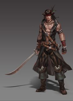 ArtStation - Pirate【贰零壹贰】, - Ares - Pirate Adventure, Art Website, Character Design References