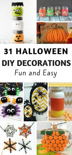 halloween diy decorations that are fun and easy to make with the kids at home