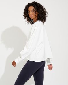 For sport, court and airport— naturally breathable, preshrunk, cozy. This full length sleeve and oversized crew neck makes you look put together but feel like you’re at home, you won’t know how you lived without it. Freda Salvador, Look Put Together, Sport Court, Field Day, California Love, White Sweatshirt, Trinidad And Tobago, Brunei, Like You