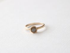 Handmade 14K yellow gold milgrain bezel solitaire ring featuring a beautiful round brilliant cut natural dark champagne diamond measuring 4.6 mm and weighing 0.50 ct (VS clarity) 1.7 mm high polish band. Size 6, can be sized. Additional charges apply on sizes 8+. Finish can be customized to a hammered or matte finish. Also available in 14K white and yellow gold, 18K (any color), palladium and platinum. Please convo me for custom options. *Ready to ship SKU 8-100238 Bezel Diamond Engagement Ring, Ring Everyday, Diamond Stacking Rings, Full Eternity Ring, Half Eternity Ring, Pink Gemstones, Champagne Diamond, Bezel Diamond, Stacking Ring