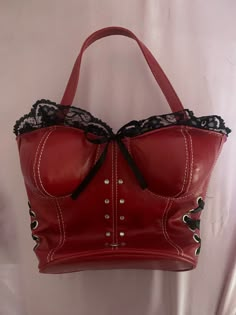 Diva Core, Corset Purse, Corset Bag, Bra Purse, Cherry Bag, Vintage Designer Bags, Cute Wallets, Crystal Tiaras