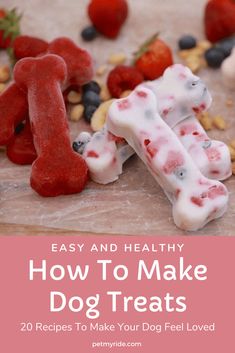 dog treats with the title how to make dog treats