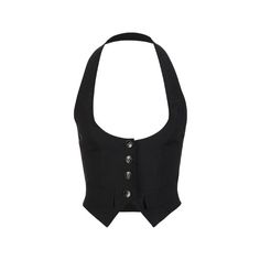 HAVE Four Button Womens Halter Vest 139265100 | Vests | Tillys.com ($8) ❤ liked on Polyvore featuring outerwear, vests, vest, tops, black, halter, have four button womens halter vest, vest waistcoat and sweater vest Vest Tops, Vest Waistcoat, Black Halter, Tops Black, Simply Lovely