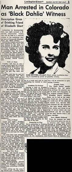 an old newspaper article with a woman's face on the front and back page