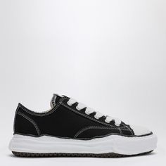 Low-Top Sneaker By Maison Mihara Yasuhiro Featuring A Black Canvas Upper, Contrast Stitching, Lace-Up Closure, Tongue With Logo Patch And White Rubber Sole. Size Type: It Material: Cotton Sku: 2f-A11fw702co/P_mihar-Blk_600 Welcome To The Official Luosophy Poshmark Closet! Luosophy Is A Luxury Brand Reselling Company Founded In San Diego, Ca From 2016. All Our Products Are Imported From Italy And Sold In The Usa. We Do Our Best To Provide High Fashion, Luxury Items At Affordable Prices. We Guaran Black Canvas Sneakers, Canvas Sneakers Men, Maison Mihara Yasuhiro, Maison Mihara, Canvas Sneakers, Black Canvas, Fashion Luxury, Luxury Items, Luxury Brand