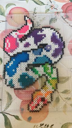 #perlerbeadart #perlerbeadpatterns Fuse Bead Patterns Minecraft, Killua Perler Beads, Pearler Bead Pokemon, Dbz Perler Beads, Intricate Perler Bead Patterns, Cool Perler Bead Designs, Mothman Perler Bead, Perler Bead Snake, Big Perler Beads Ideas