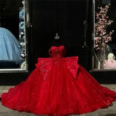 Princess Style Red Ball Gown For Prom, Red Ball Gown Quinceanera Dress For Sweet 16, Red Princess Gown For Prom Season, Red Princess Ball Gown For Prom, Red Ball Gown For Sweet 16 Quinceanera, Red Princess Gown For Prom, Princess Style Red Ball Gown For Prom Season, Red Fitted Quinceanera Dress For Pageant, Red Princess Dress For Debutante Ball