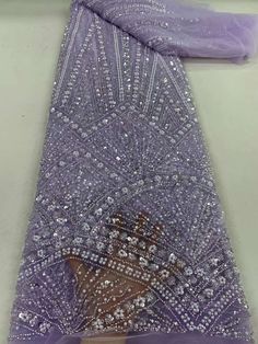 This high quality Fabric is measured in 5 Yards With Embroidered Beading and Sequin. It is soft, very delicate and beautiful. This high Quality Fabric is made with Fashion embroidered rhinestones can be used in making party wedding dresses, skirts, shawls, scarves and other other fashion apparels as you would like. Size : Length : 5 yards (180 inch). Width: 50 inch (Please allow slight deviation for the measurement data ,±1 inch) Material: 100% Polyester, Tulle Lace Fabric, Eco-Friendly embroidery Beaded Lace Fabric, Luxury Fabric, Beaded Wedding, Lace Weddings, Designer Dress, Evening Party Dress, Tulle Lace, Fabric Online, Lace Pattern