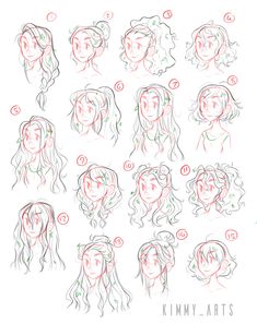 how to draw anime hair step by step with pictures for beginners and advanced drawing