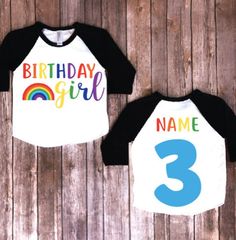 Rainbow birthday shirt girl birthday shirt girl birthday | Etsy Birthday Rainbow Theme, Rainbow Birthday Shirt, Birthday Party Rainbow, Rainbow Birthday Party, Rainbow Theme, Girl Rainbow, Rainbow Party, Birthday Girl Shirt, Rainbow Shirt