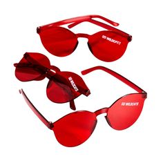 Add some sleek style to any occasion with these personalized sunglasses. With their cool, rimless design and customizable text, they make fantastic goody bag stuffers or handouts for birthday parties, school rallies, bachelorette bashes, wedding receptions and more. Explore more personalized party supplies and giveaways on our website. Plastic. (4 dozen per unit) 5 3/4" x 2 1/4" with 5 1/2" earpieces. For novelty use only. Personalize with 1 line of text. © OTC Spirit Gear, Wedding Sunglasses, Personalized Sunglasses, Rimless Sunglasses, Sleek Style, Wedding Receptions, Personalized Party, Sleek Fashion, Goodie Bags