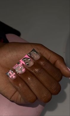 Books Open, Tapered Square Nails, Ombre Acrylic Nails, Dope Nail Designs, Exotic Nails